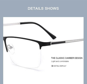 Planet Gates Men Titanium Glasses Frame Ultralight Square Eye Myopia Prescription Eyeglasses Male Half Optical Frame S2014