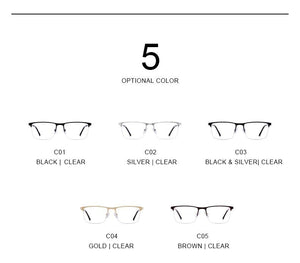 Planet Gates Men Titanium Glasses Frame Ultralight Square Eye Myopia Prescription Eyeglasses Male Half Optical Frame S2014