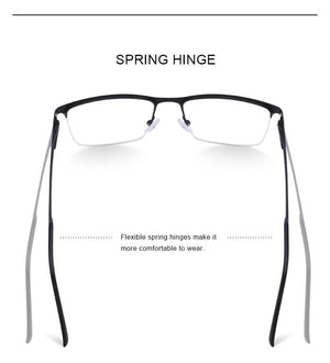 Planet Gates Men Titanium Glasses Frame Ultralight Square Eye Myopia Prescription Eyeglasses Male Half Optical Frame S2014