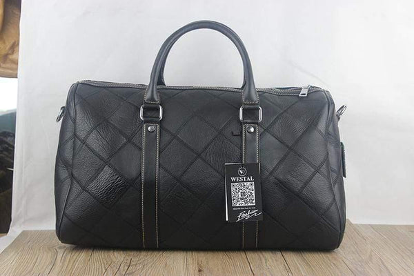 Planet Gates Men Travel Bag for Luggage Men Genuine Leather Duffle Bag Suitcase Carry on Luggage Bags Big Weekend Bags Travel 8883