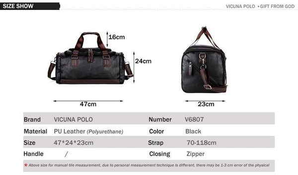 Planet Gates Men Travel Bag Perfect Quality Man Leather Travel Bags England Style Mens Travel Handbags