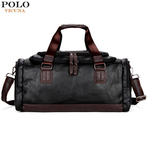 Planet Gates Men Travel Bag Perfect Quality Man Leather Travel Bags England Style Mens Travel Handbags