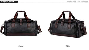 Planet Gates Men Travel Bag Perfect Quality Man Leather Travel Bags England Style Mens Travel Handbags