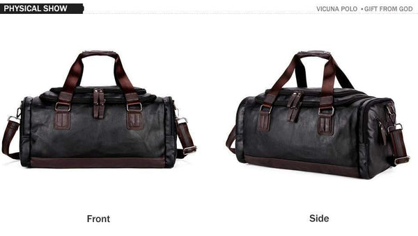 Planet Gates Men Travel Bag Perfect Quality Man Leather Travel Bags England Style Mens Travel Handbags