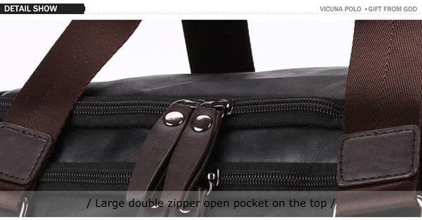 Planet Gates Men Travel Bag Perfect Quality Man Leather Travel Bags England Style Mens Travel Handbags