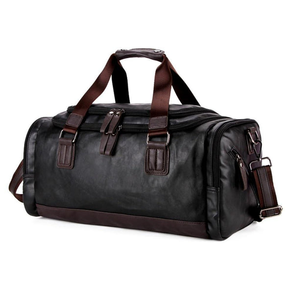Planet Gates Men Travel Bag Perfect Quality Man Leather Travel Bags England Style Mens Travel Handbags