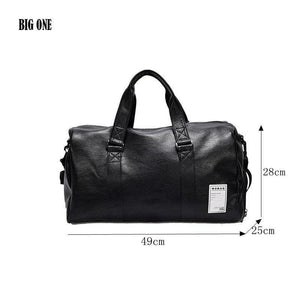 Planet Gates Men Travel Duffle Bags Waterproof Leather Handbags Shoulder Bag For Women Large Capacity Weekend Bag OH301