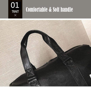 Planet Gates Men Travel Duffle Bags Waterproof Leather Handbags Shoulder Bag For Women Large Capacity Weekend Bag OH301