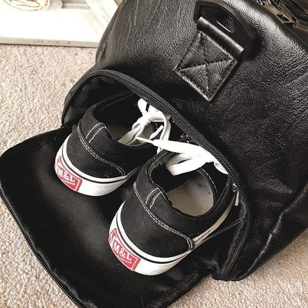 Planet Gates Men Travel Duffle Bags Waterproof Leather Handbags Shoulder Bag For Women Large Capacity Weekend Bag OH301