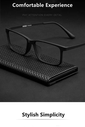 Planet Gates Men Ultralight Full Frame Plastic Titanium Myopia Glasses Frame Super Elastic Temples Fashion Prescription Glasses Frame HR8085