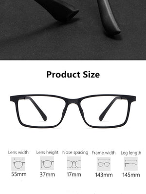 Planet Gates Men Ultralight Full Frame Plastic Titanium Myopia Glasses Frame Super Elastic Temples Fashion Prescription Glasses Frame HR8085