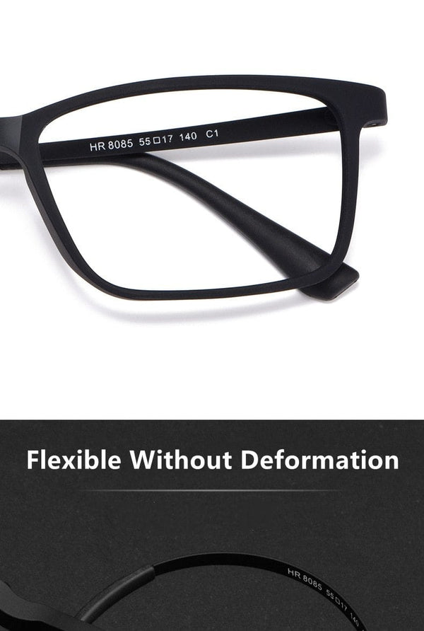 Planet Gates Men Ultralight Full Frame Plastic Titanium Myopia Glasses Frame Super Elastic Temples Fashion Prescription Glasses Frame HR8085