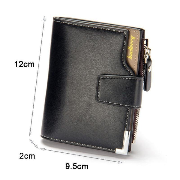Planet Gates Men Wallet coin pocket zipper portfolio Handy luxury Short purse 3 Fold Male Purses Cards wallets