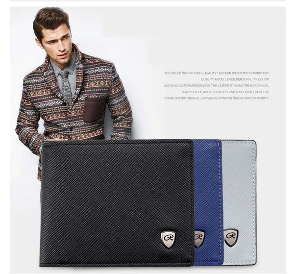 Planet Gates Men Wallet Credit Card Holders Money Coin Purses PU Leather Portfolio Famous Brand Designer Male Clutch Card Wallets