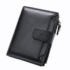 Planet Gates Men Wallet Genuine Leather High Quality Cow Leather Coin Purse  Fashion Card Holder Man Zipper Wallet Short Male