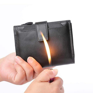 Planet Gates Men Wallet Genuine Leather High Quality Cow Leather Coin Purse  Fashion Card Holder Man Zipper Wallet Short Male