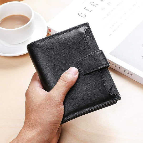 Planet Gates Men Wallet Genuine Leather High Quality Cow Leather Coin Purse  Fashion Card Holder Man Zipper Wallet Short Male