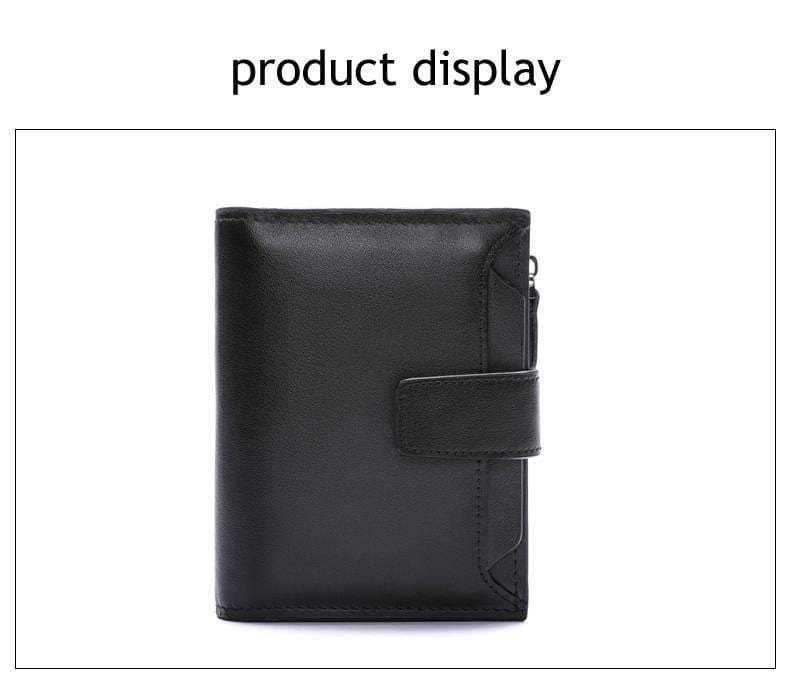 Planet Gates Men Wallet Genuine Leather High Quality Cow Leather Coin Purse  Fashion Card Holder Man Zipper Wallet Short Male
