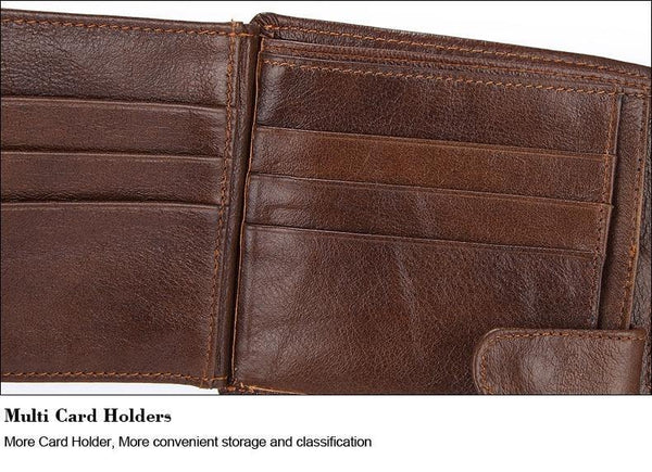 Planet Gates Men Wallet Genuine Leather Short Coin Purse Fashion Hasp Wallet For Male Portomonee with Card Holder Photo Holder