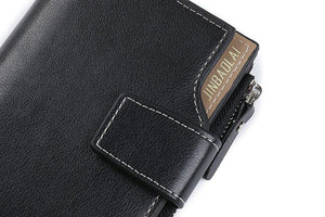 Planet Gates Men Wallet Leather Zipper Bifold ID Credit men Card Holder male Purse Dropshipping new  hot SELLING carteira feminina