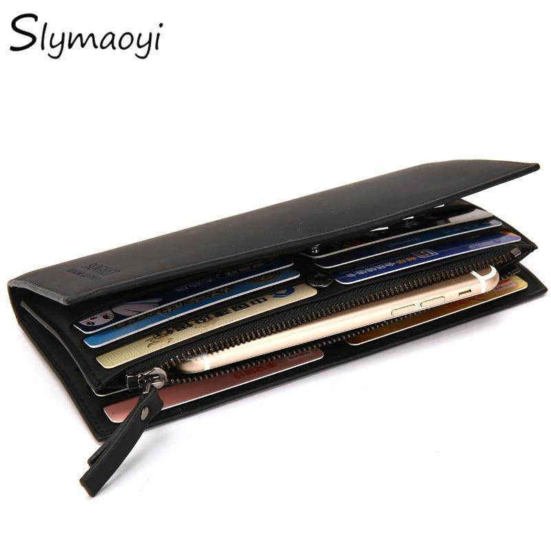 Planet Gates Men wallets Casual wallet men purse Clutch bag Brand leather Wallet long design card holder for men carteira