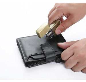 Planet Gates Men Wallets Genuine Leather Cow Leather High Quality Coin Purse 2019 Fashion Card Holder Man Zipper Wallets Short