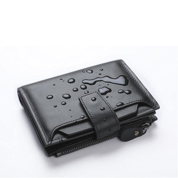 Planet Gates Men Wallets Genuine Leather Cow Leather High Quality Coin Purse 2019 Fashion Card Holder Man Zipper Wallets Short