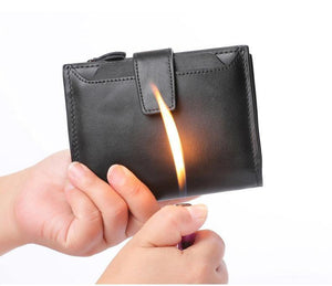 Planet Gates Men Wallets Genuine Leather Cow Leather High Quality Coin Purse 2019 Fashion Card Holder Man Zipper Wallets Short