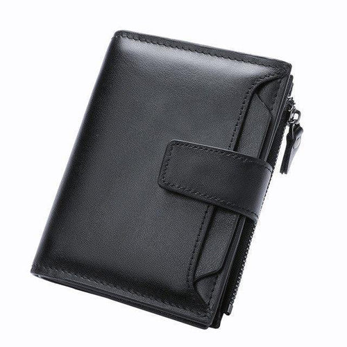Planet Gates Men Wallets Genuine Leather Cow Leather High Quality Coin Purse 2019 Fashion Card Holder Man Zipper Wallets Short