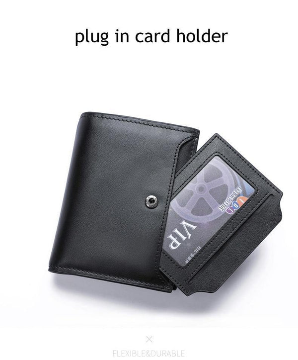 Planet Gates Men Wallets Genuine Leather Cow Leather High Quality Coin Purse 2019 Fashion Card Holder Man Zipper Wallets Short