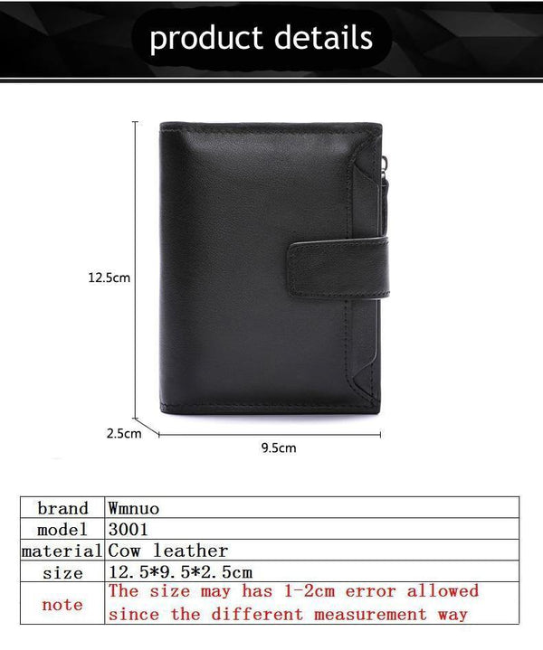 Planet Gates Men Wallets Genuine Leather Cow Leather High Quality Coin Purse 2019 Fashion Card Holder Man Zipper Wallets Short