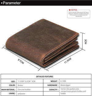 Planet Gates Men Wallets Vintage Cow Genuine Leather Wallet Male Handmade Custom Dollar Price Coin Purse Short Wallet carteira