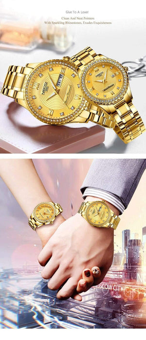 Planet Gates Men Watch 3 Couple Watch Mens Watches Top Brand Luxury Quartz Watch Women Clock Ladies Dress Wristwatch Fashion Casual Lovers Watch
