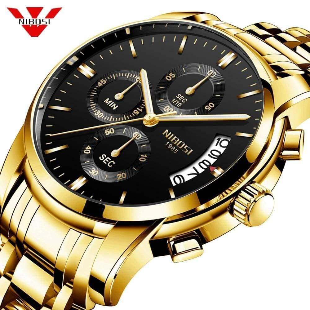 Planet Gates Men Watch Quartz Mens Watches Top Brand Luxury Business Chronograph Sport Watch Men Military Clock Saat Relogio Masculino