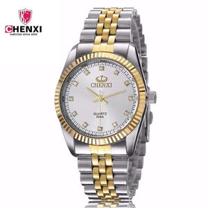 Planet Gates Men Watch Silver Between the Gold Rhinestone Lover's Wristwatch Nail Strap Classic Retro Man Women Business Watch