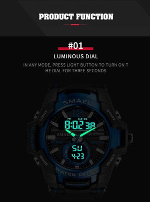 Planet Gates Men Watches Fashion Sport Super Cool Quartz LED Digital Watch 50M Waterproof Wristwatch Men's Clock Relogio Masculino