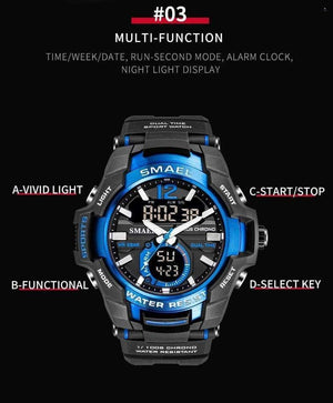 Planet Gates Men Watches Fashion Sport Super Cool Quartz LED Digital Watch 50M Waterproof Wristwatch Men's Clock Relogio Masculino