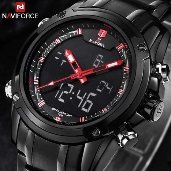 Planet Gates Men Watches Luxury Brand Naviforce Men's Quartz Hour Analog LED Sports Watch Men Army Military Wrist Watch Relogio Masculino