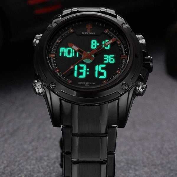 Planet Gates Men Watches Luxury Brand Naviforce Men's Quartz Hour Analog LED Sports Watch Men Army Military Wrist Watch Relogio Masculino