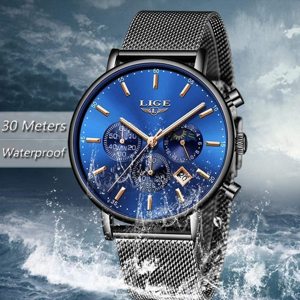Planet Gates Men Watches Male Top Brand Luxury Quartz Watch Men Casual Slim Dress Waterproof Sport WristWatch Relogio Masculino