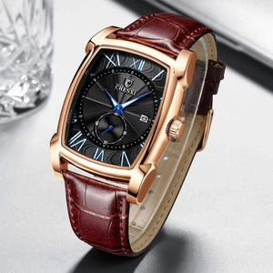 Planet Gates Men Watches Men's Military Clock Relogio Masculino Brown Leather Wristwatches 2019 New Style Erkek Kol Saati