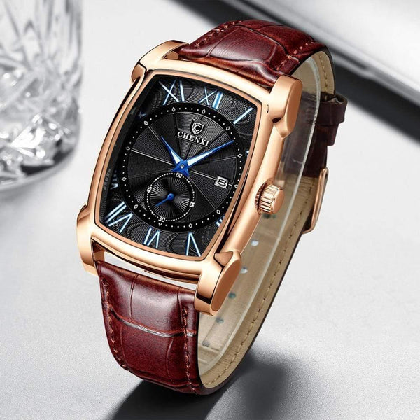 Planet Gates Men Watches Men's Military Clock Relogio Masculino Brown Leather Wristwatches 2019 New Style Erkek Kol Saati