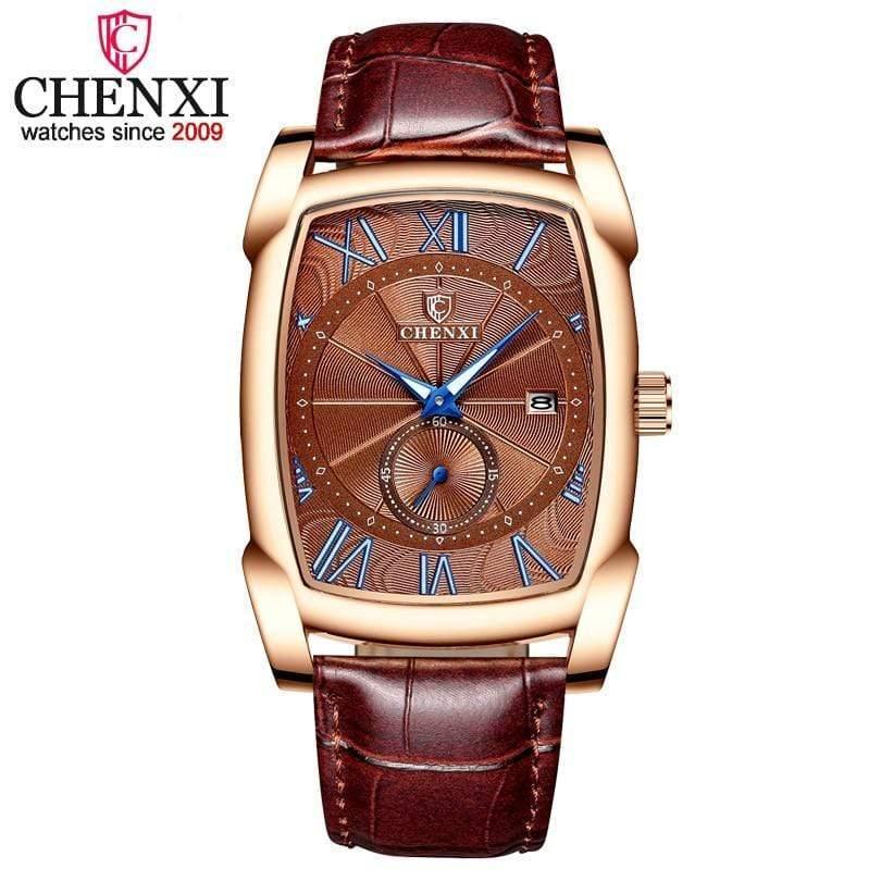 Planet Gates Men Watches Men's Military Clock Relogio Masculino Brown Leather Wristwatches 2019 New Style Erkek Kol Saati