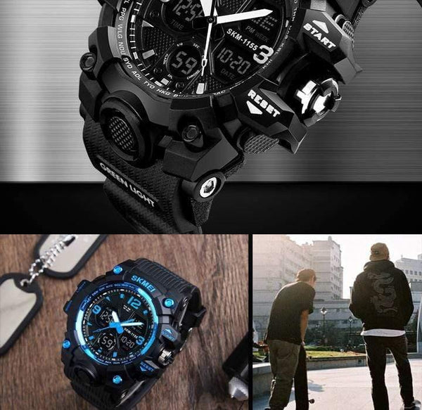Planet Gates Men Watches Military Sports Watch Men Top Brand Luxury  Men's Quartz Digital Casual Outdoor 50M Waterproof Wrist Watch