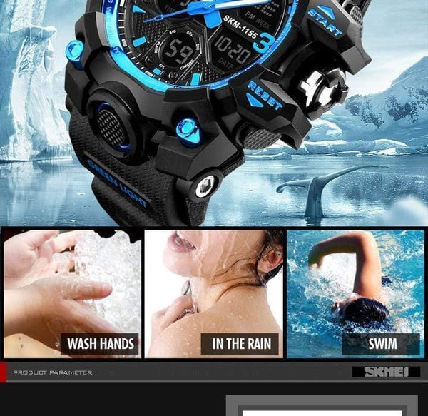 Planet Gates Men Watches Military Sports Watch Men Top Brand Luxury  Men's Quartz Digital Casual Outdoor 50M Waterproof Wrist Watch
