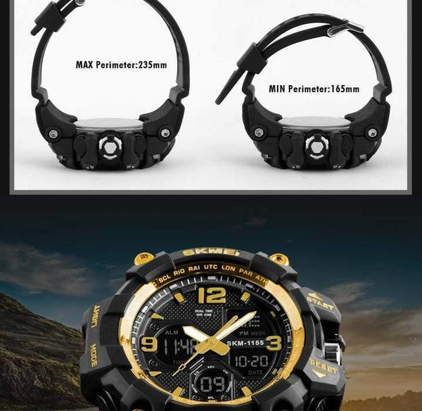 Planet Gates Men Watches Military Sports Watch Men Top Brand Luxury  Men's Quartz Digital Casual Outdoor 50M Waterproof Wrist Watch