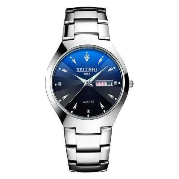 Planet Gates Мъжки бели черни часовници за двойки 2018 Висококачествен волфрамов стоманен черен ръчен часовник за мъже и жени Гривна Дамски часовник Reloj Hombre Lover Saat