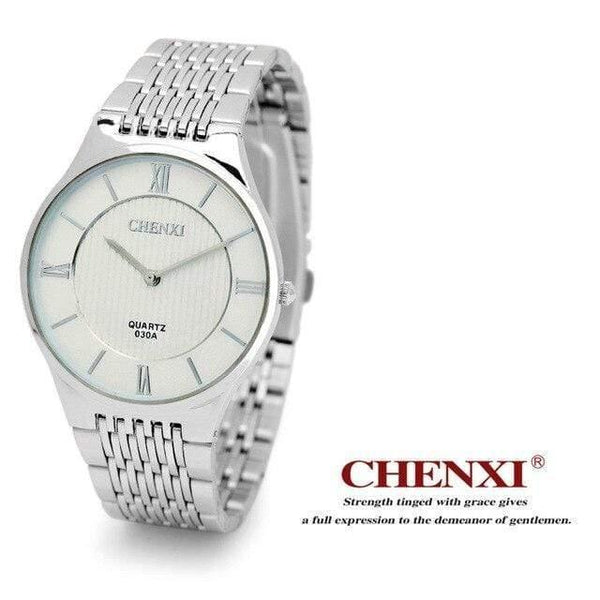 Planet Gates Men white face Men's Women's Couple Wrist Watch Quartz Hours Business Thin Fashion Dress Chain Bracelet Lovers Girl Boy Christmas Birthday Gift