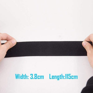 Men Wide Elastic Belt Women Adjustable Waist Belt With Plastic Plugging Buckle Shirt Stay Waistband For Fitness Work Pant