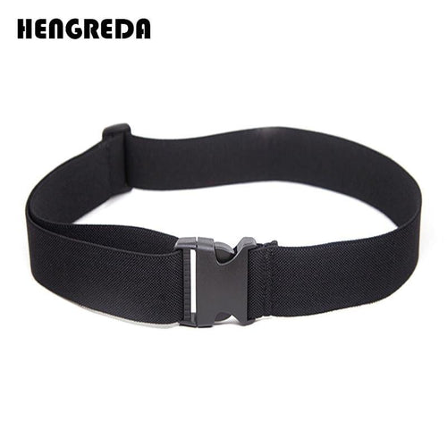 Men Wide Elastic Belt Women Adjustable Waist Belt With Plastic Plugging Buckle Shirt Stay Waistband For Fitness Work Pant